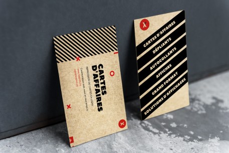 impression-carte-kraft18pts-laval-montreal-quebec-Impression de cartes d'affaires Kraft