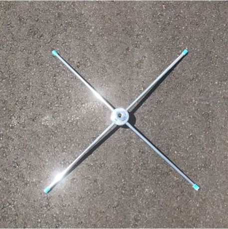 Base en X pour Beach flag