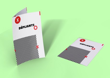 Impression de dépliants papier recyclé