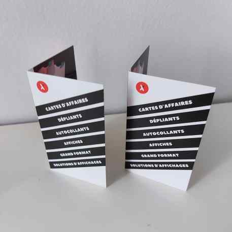 Foldable business card printing - Montreal-laval-quebec-longueuil-canada