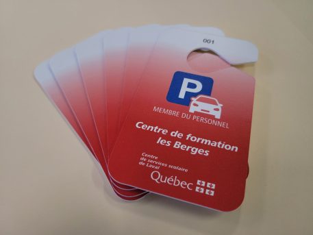 Impression de vignette de stationnement_accroche-retroviseur_Laval_Montreal_Texprim